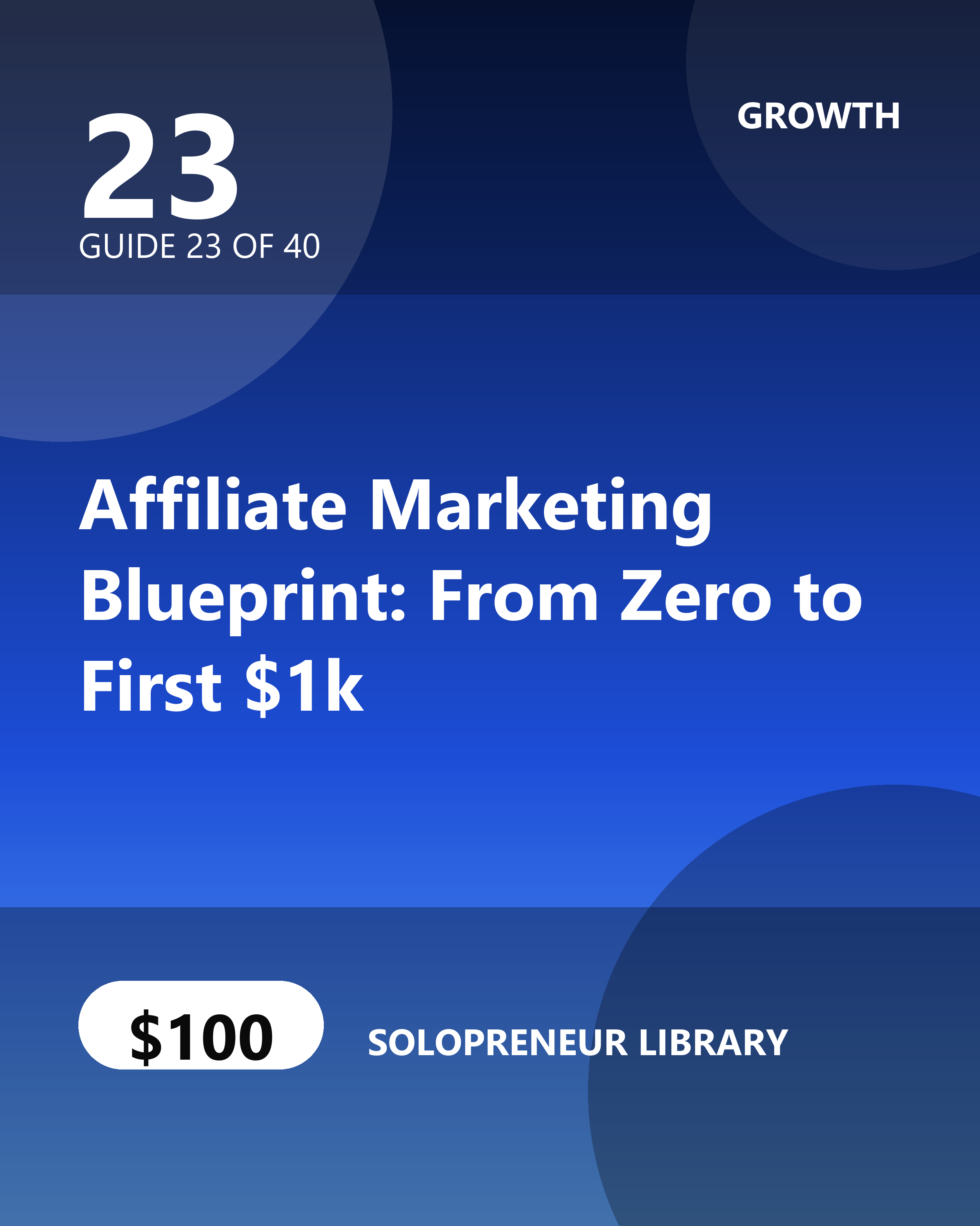 Affiliate Marketing Blueprint: From Zero to First $1k