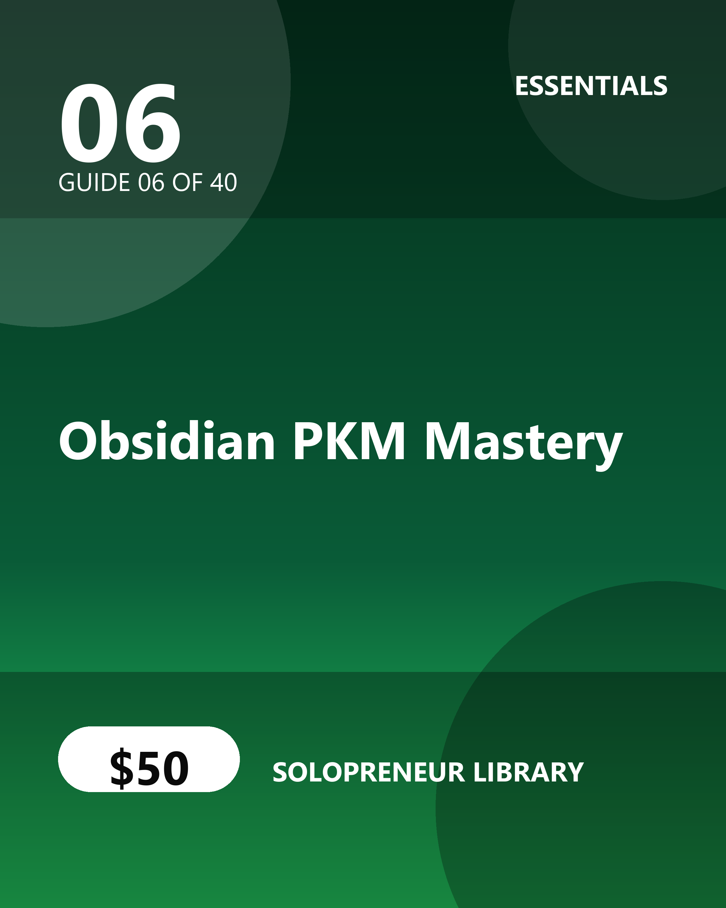 Obsidian PKM Mastery